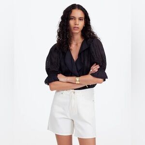 Madewell Drawstring Jean Short: Airy Denim Edition, Size 29